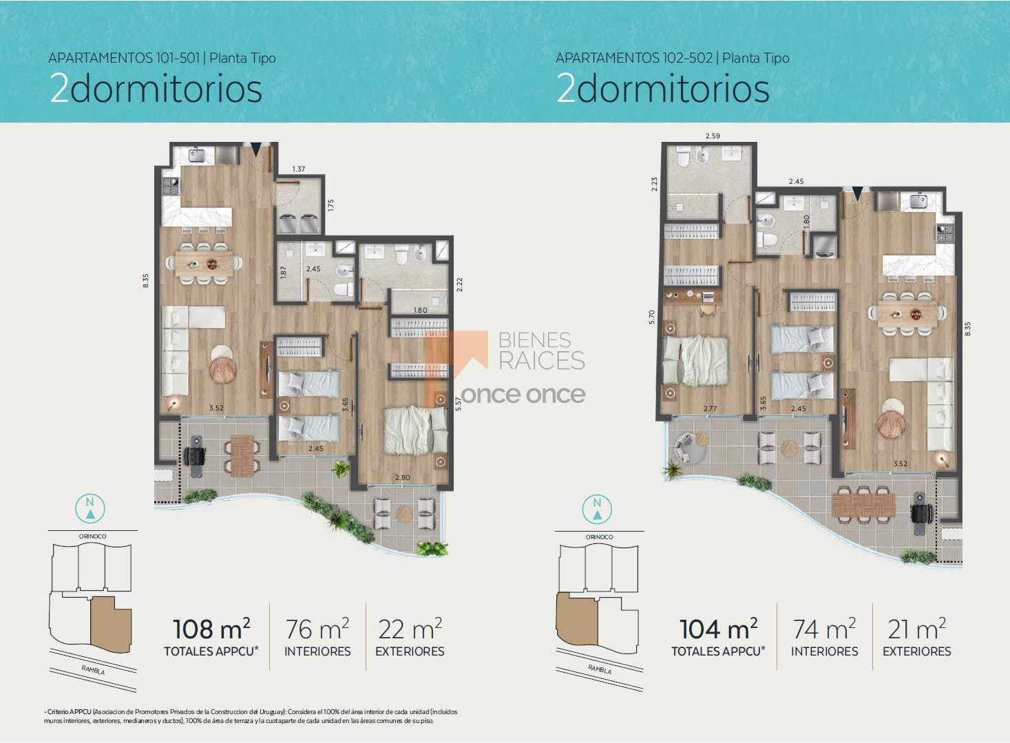 Cordelia, Unidades de 1 y 2 d