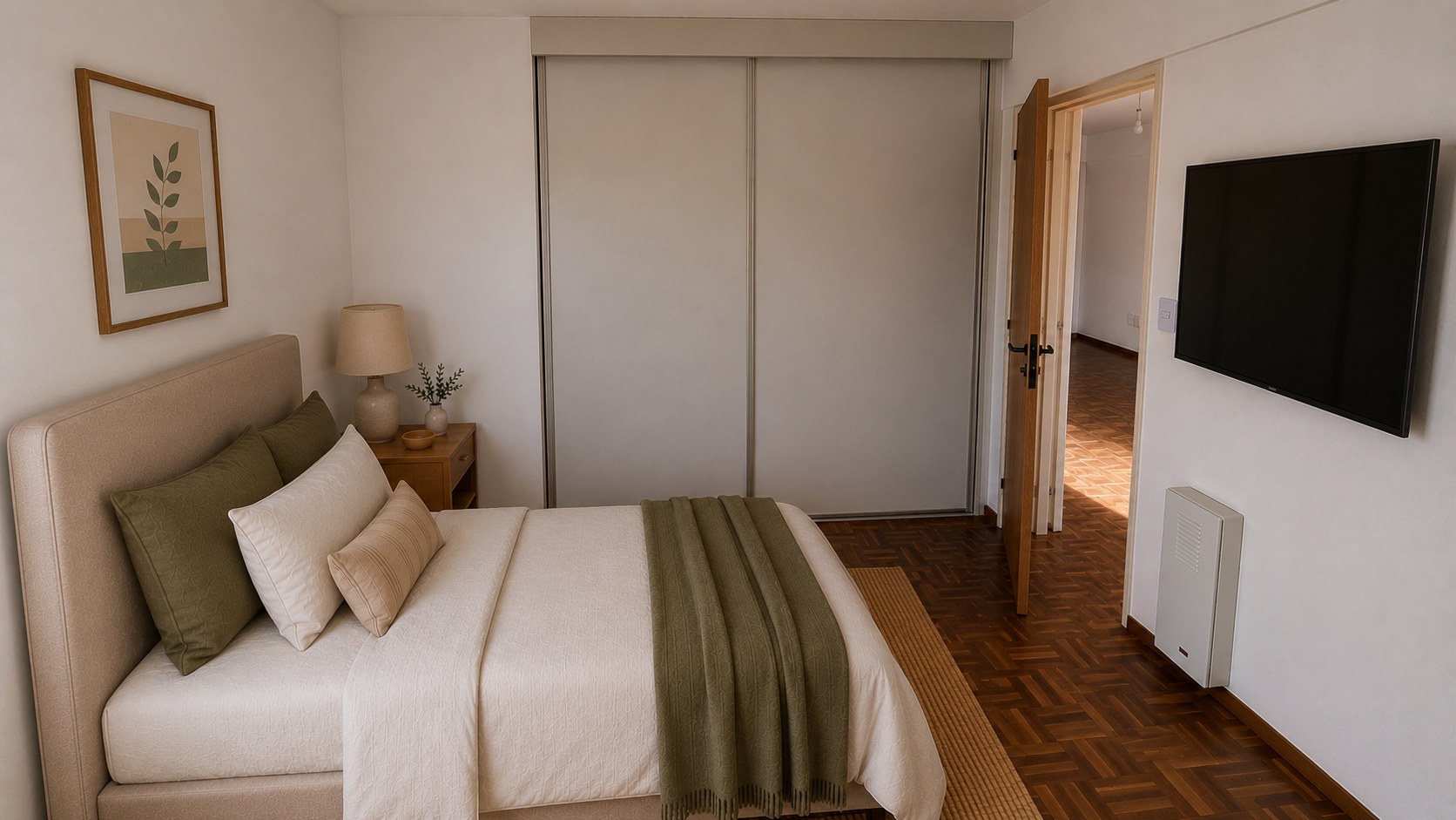 Apartamento en Alquiler 1 Dormitorio, Balcón, Garaje – VIlla Biarritz – Punta Carretas