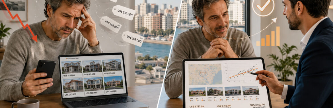 Tasación profesional vs. portales inmobiliarios