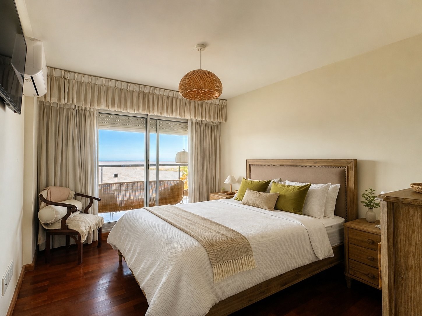 Exclusiva Planta en Rambla de Pocitos – 4 Dormitorios + Servicio – Parrillero – Vista Al Mar