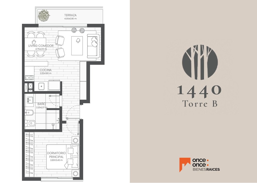 Apartamento 1 Dormitorio – A Estrenar! SIN GASTOS DE OCUPACIÓN