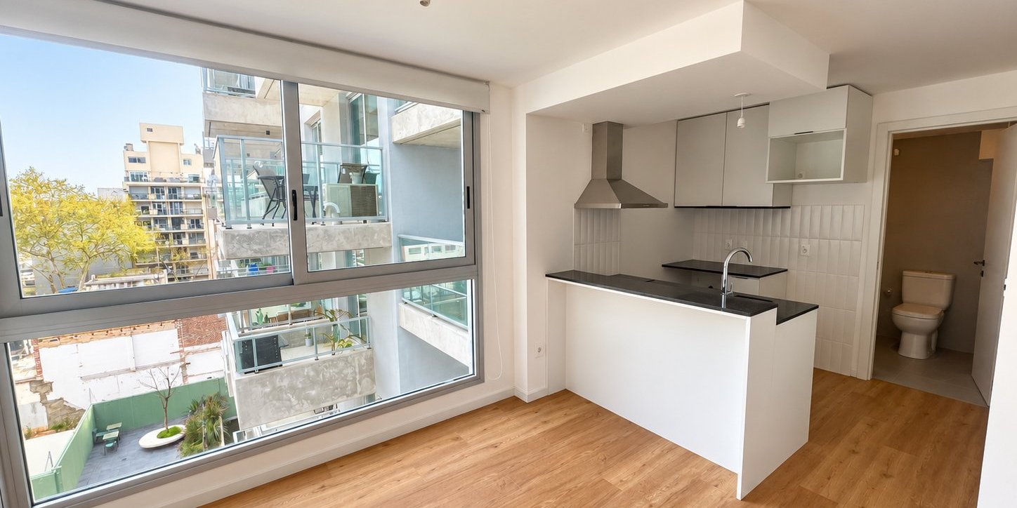 Monoambiente Masmio Plaza – Balcón – Amenities