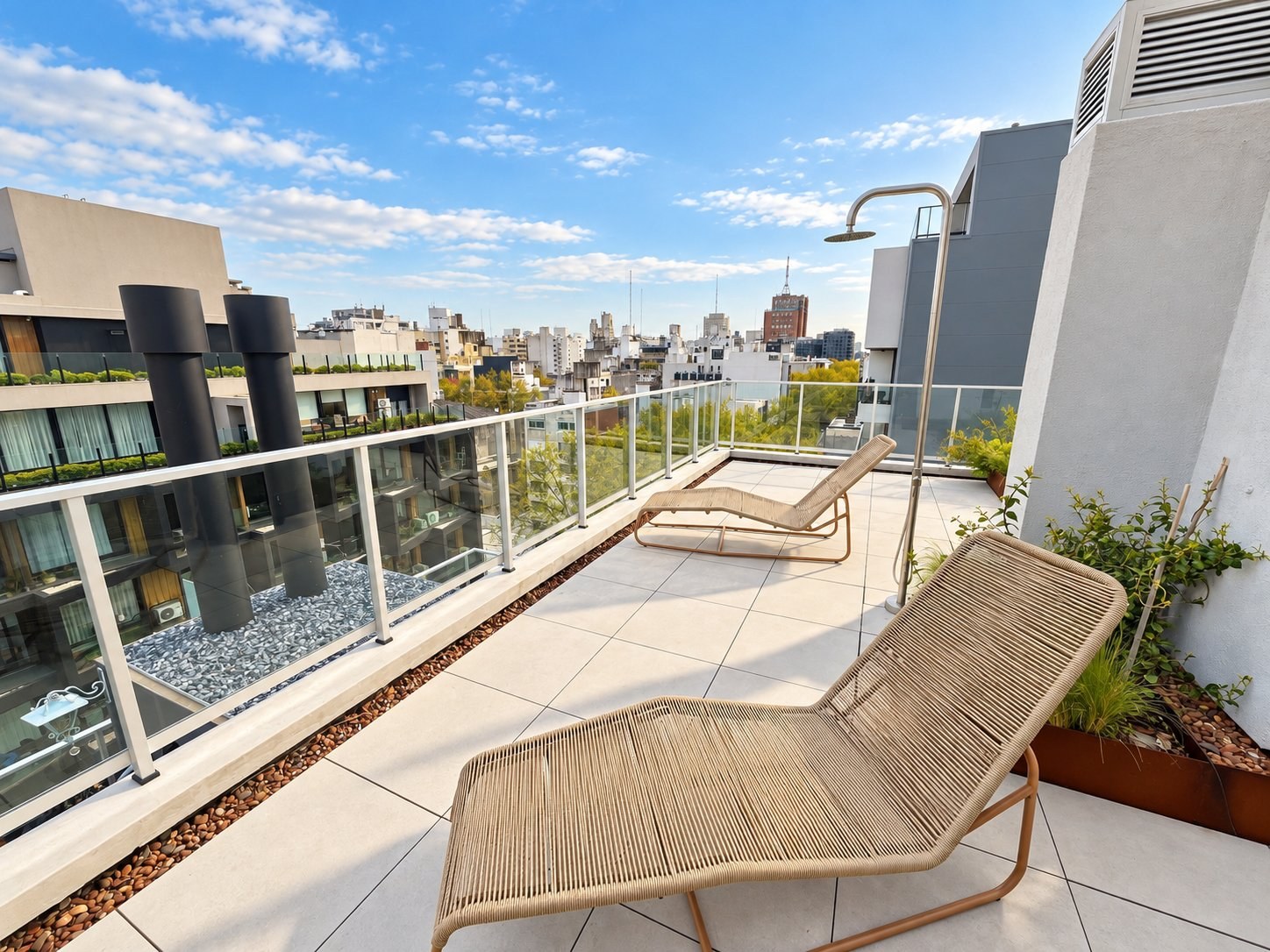 Monoambiente Masmio Plaza – Balcón – Amenities