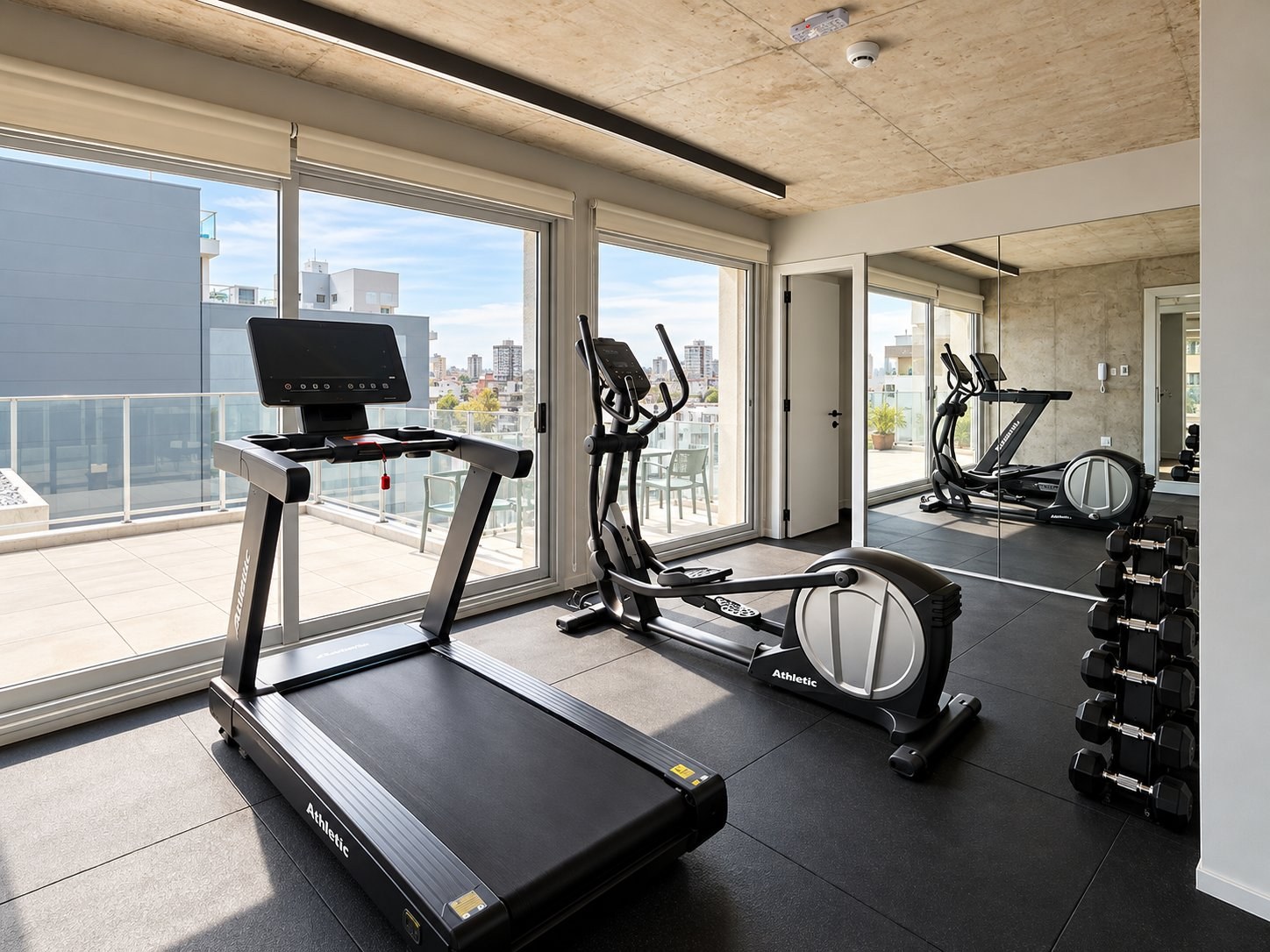 Monoambiente Masmio Plaza – Balcón – Amenities